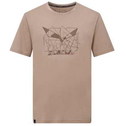 SALEWA EAGLE GEOMETRIC T-SHIRT M QUICKSAND TRIČKO