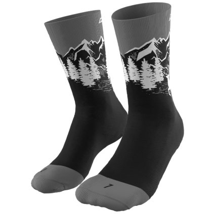 DYNAFIT STAY FAST SOCKS UNISEX BLACK OUT PONOŽKY