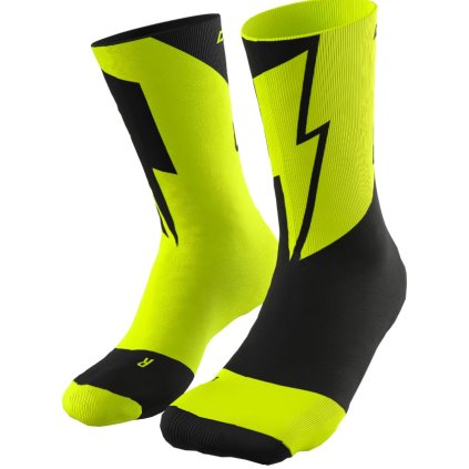 DYNAFIT NO PAIN NO GAIN SOCKS NEON YELLOW BLACK OUT PONOŽKY