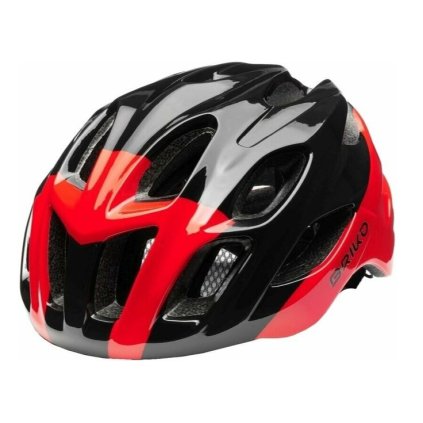 BRIKO TEKE BIKE HELMET UNISEX BLACK/RED CYKLISTICKÁ PRILBA