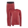 CRAFT CORE WARM BASELAYER JR RED TERMOPRÁDLO SET