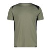 CMP UNLIMITECH T SHIRT WITH MESH M SAGE TRIČKO