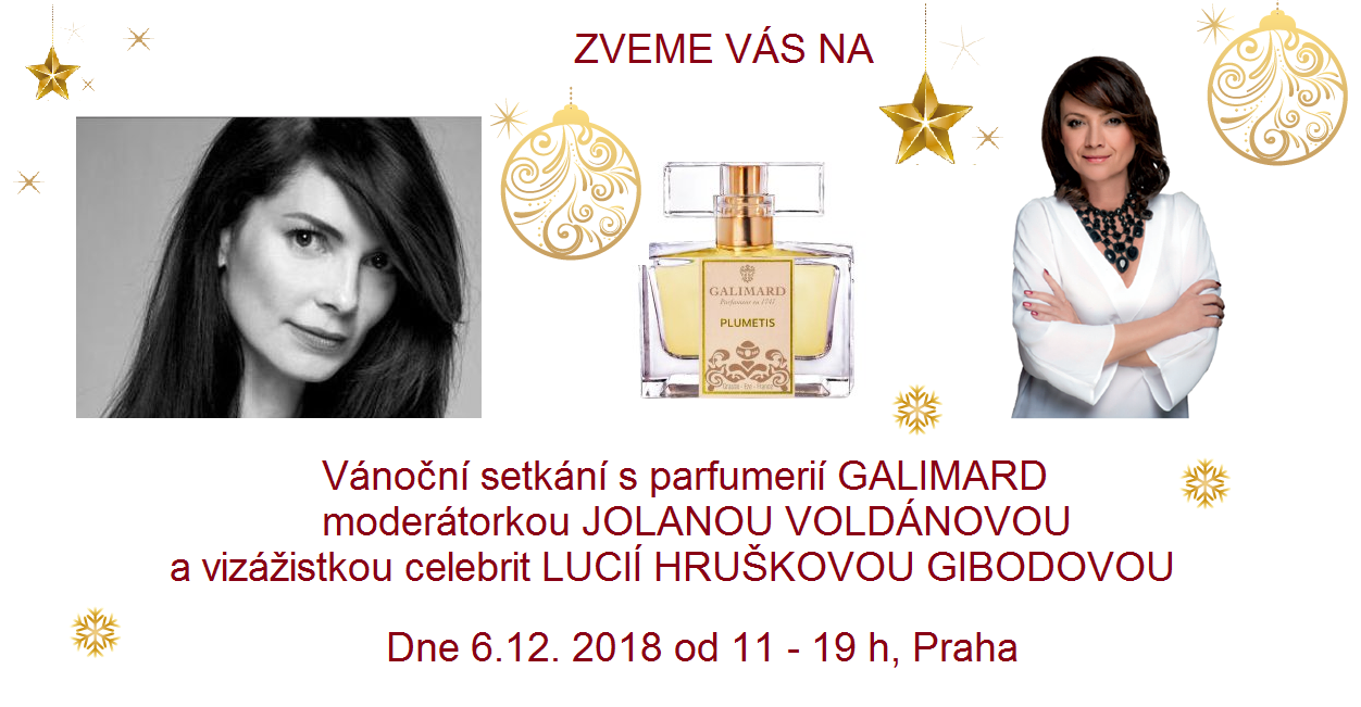 Vánoční setkání s parfumerií GALIMARD, moderátorkou JOLANOU VOLDÁNOVOU a přední českou vizážistkou LUCIÍ HRUŠKOVOU GIBODOVOU.