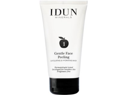 Jemný obličejový peeling vhodný i pro velmi citlivou pleť Idun Minerals skincare face peeling