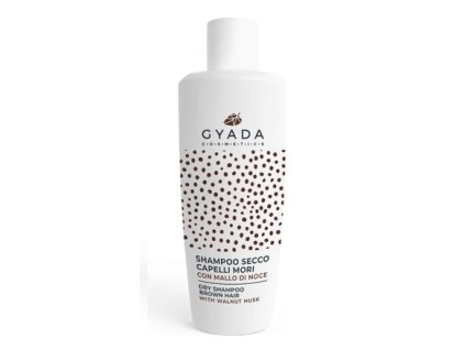Suchý šampón pro tmavé vlasy s extrakterm z ořechových slupek Gyada Cosmetics distribuce pro ČR a SR