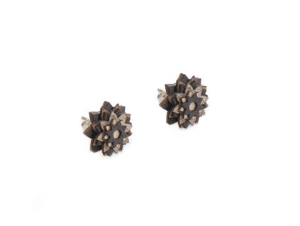 african flower earrings