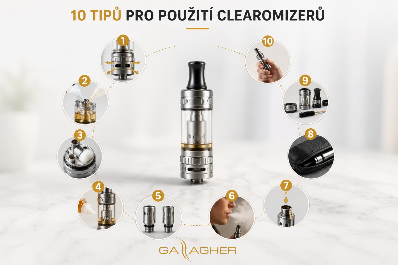 Deset tipů pro použití clearomizéru a maximalizaci prožitku z vapování