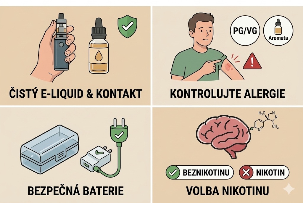 Na co si dát pozor při kouření e-cigaret?