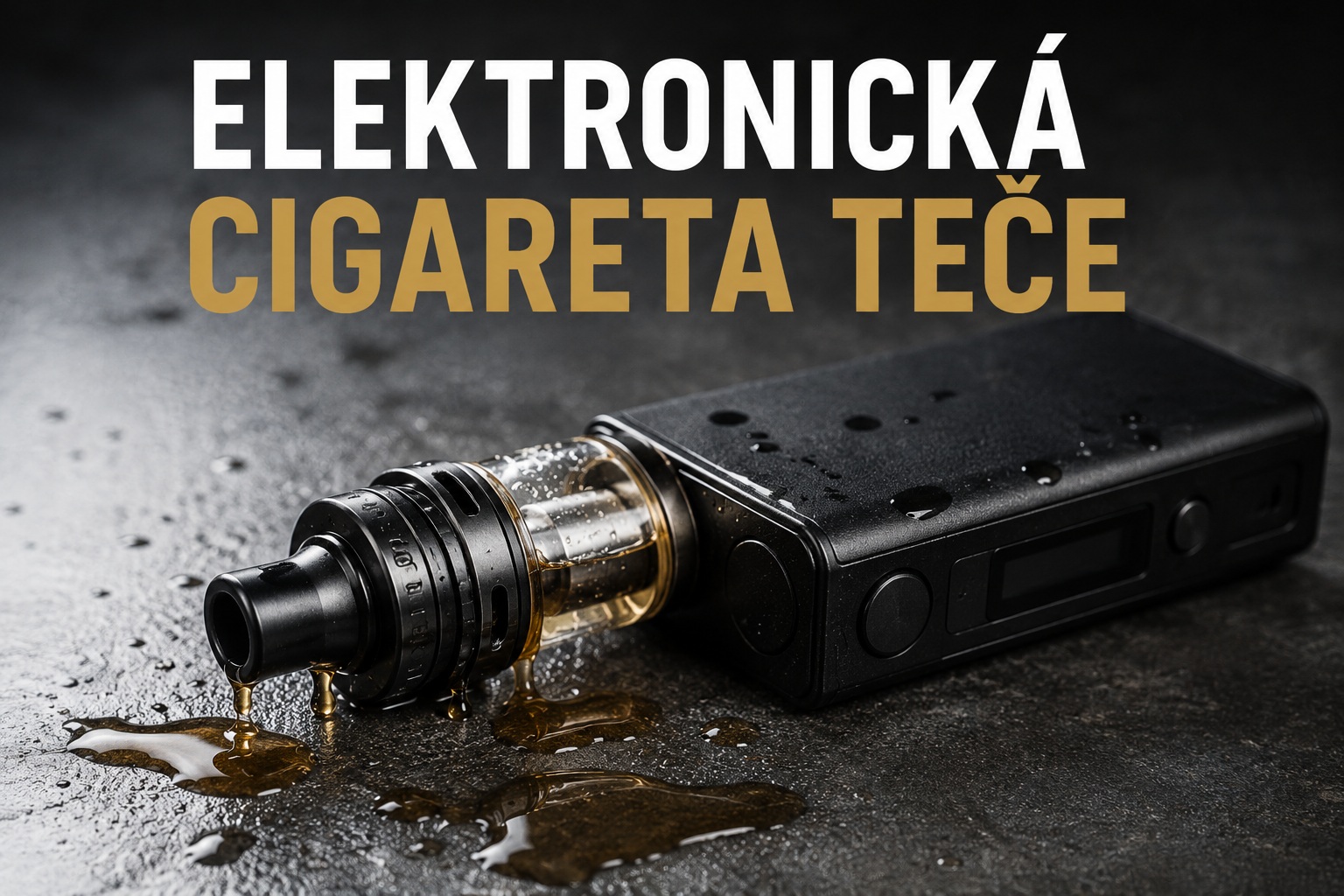 Elektronická cigareta teče! Vapeři, také řešíte tenhle problém?