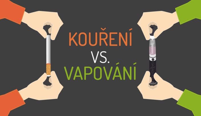 Kouření vs. vapování aneb Proč není e-cigareta jako cigareta
