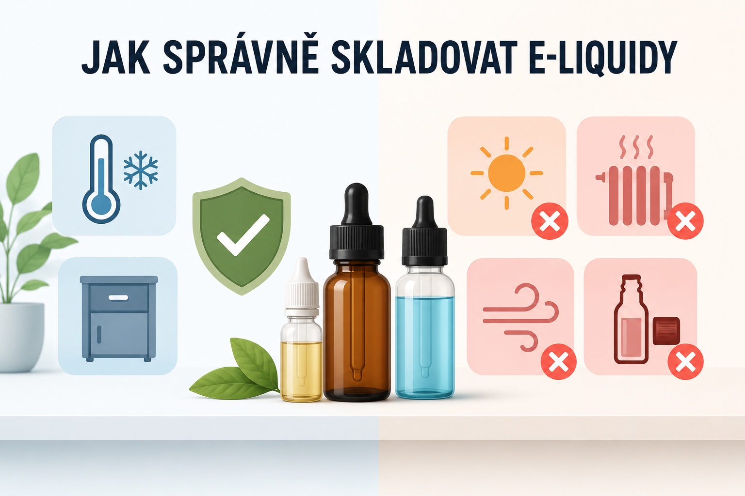Jak správně skladovat náplně do e-cigaret? Šest praktických tipů pro vás
