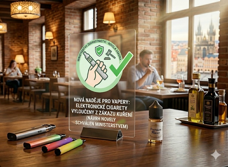 Nová naděje pro vapery: Ministerstvo chce vyloučit elektronické cigarety z protikuřáckého zákona
