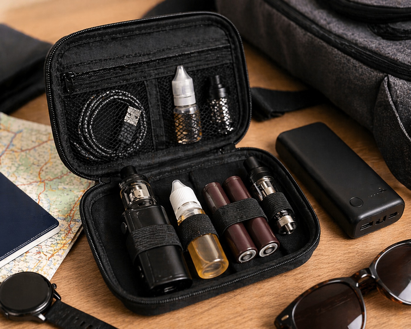Top příslušenství pro e-cigarety na cesty – nechybí vám něco?