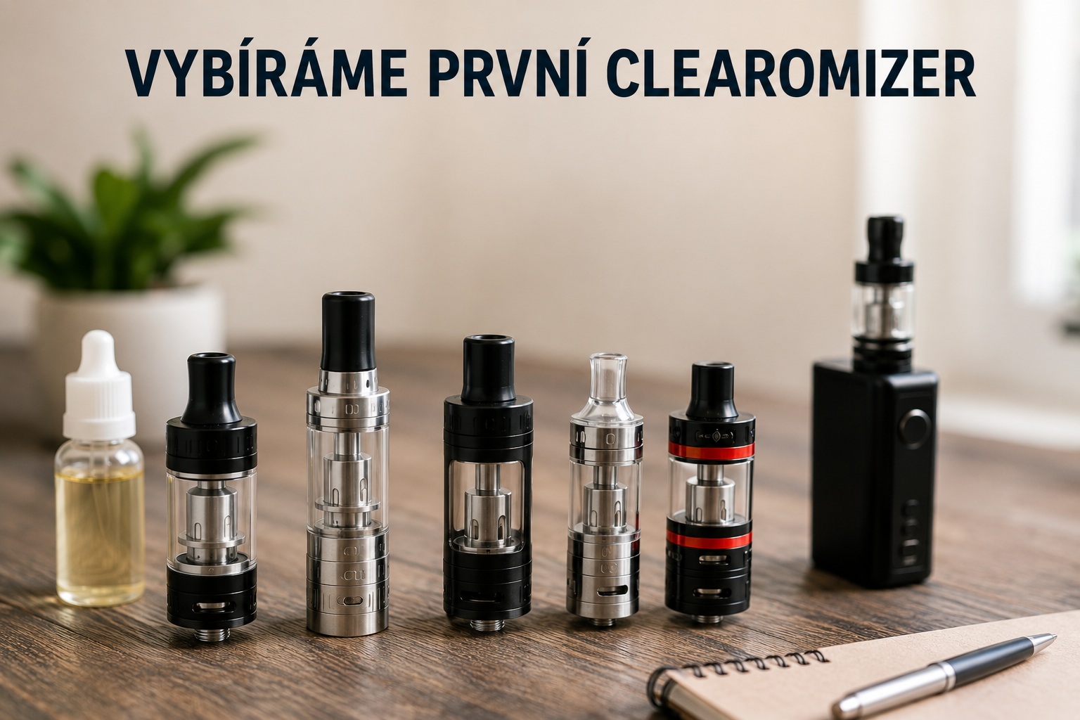Vybíráme první clearomizér – praktické rady a tipy, jak na to