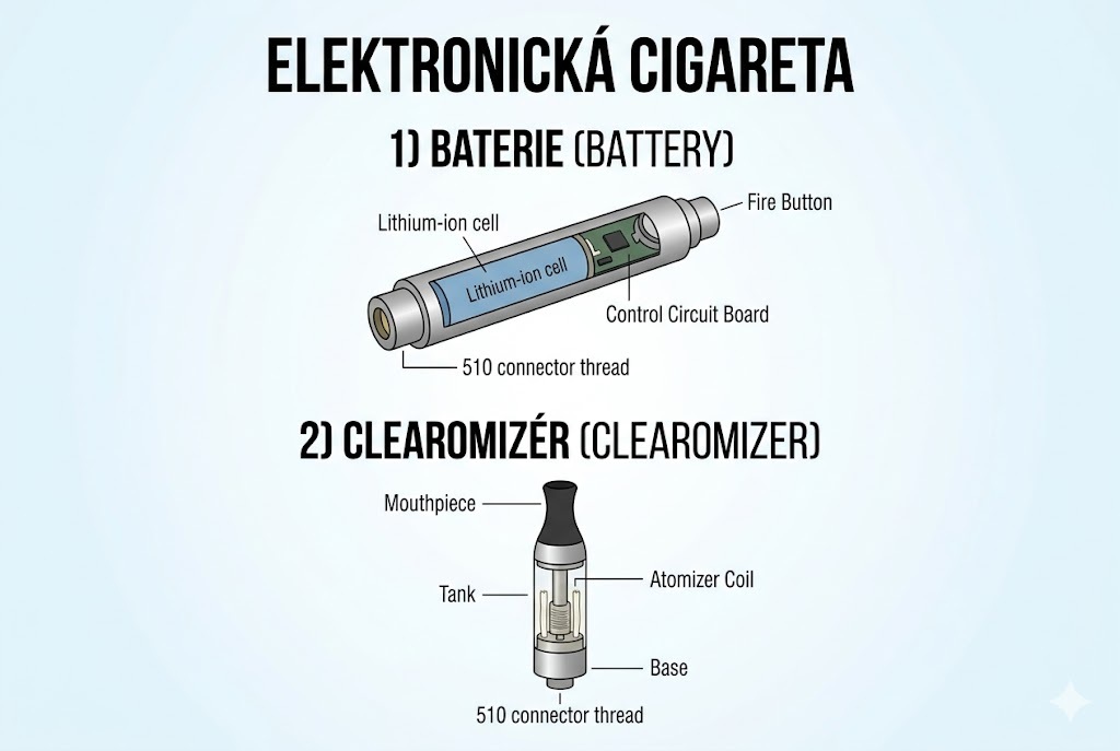 Z čeho se skládá e-cigareta? Pojďme se na to podívat!