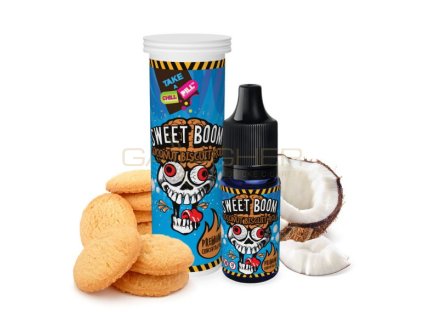 Příchuť Chill Pill Sweet Boom – Coconut Biscuit Roll s obsahem 10ml