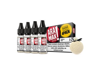 E Liquid Aramax 4x10ml MAX Vanilla