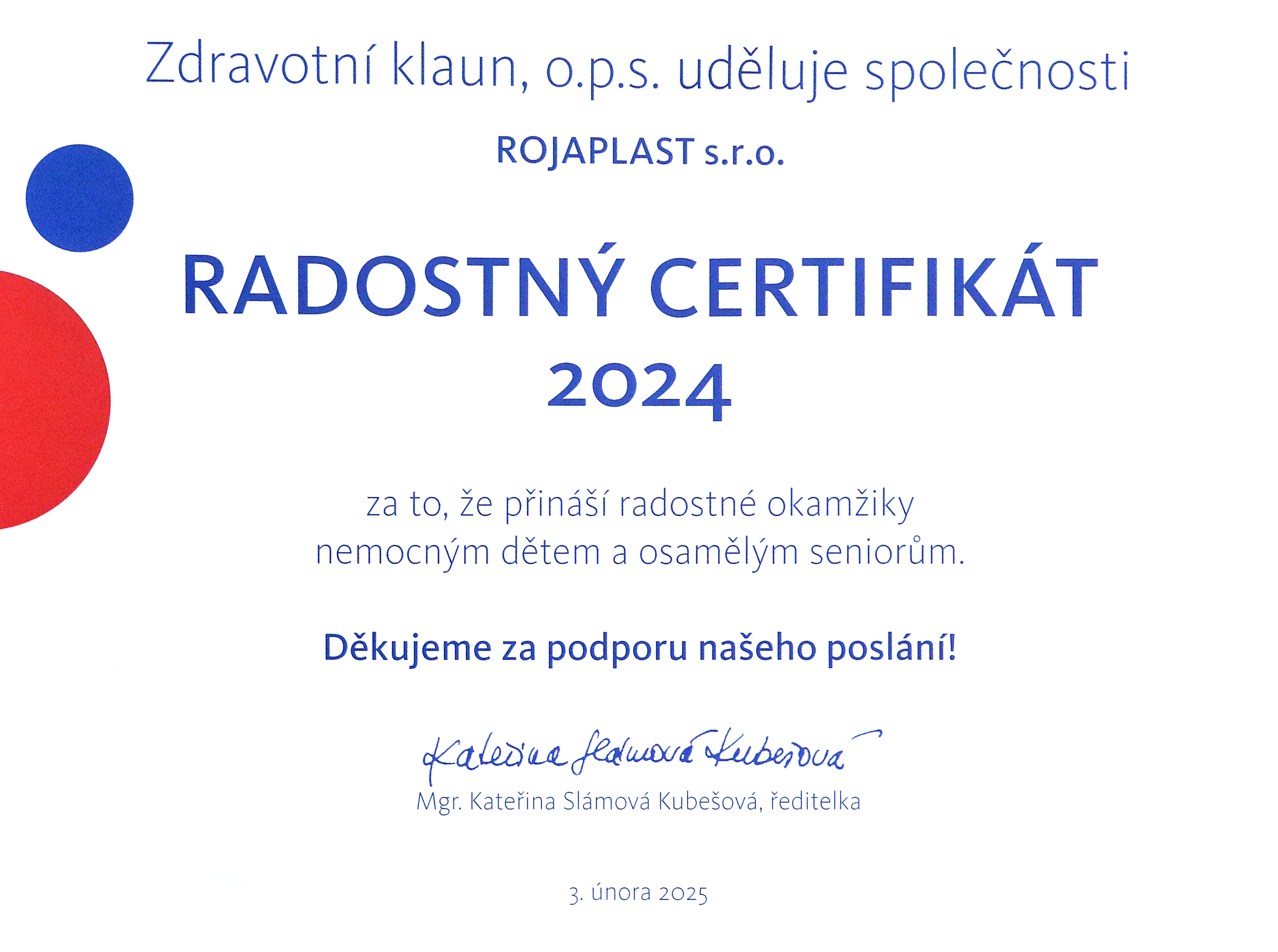 Dárce smíchu 2024