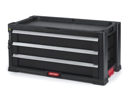 17199302 3 drawers system closed black