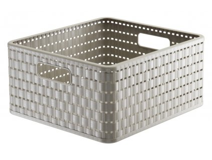 Úložný box COUNTRY čtvercový 14L - cappuccino
