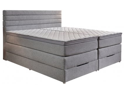 Kontinentální postel BOXSPRING VERNON BX1920 180x200 cm - šedá