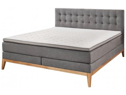 Kontinentální postel BOXSPRING WESTWOOD BX2290 180x200 cm - tmavě šedá