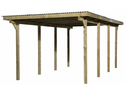 WEKA Dřevěný přístřešek na auto 606 (3x6 m)