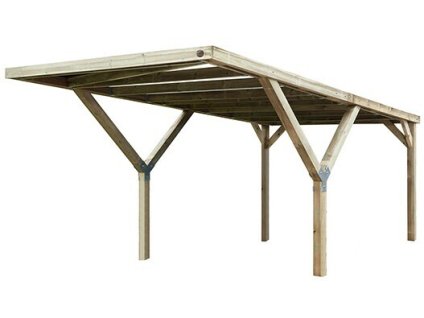 WEKA Dřevěný přístřešek na auto Y 612 (3x6 m)