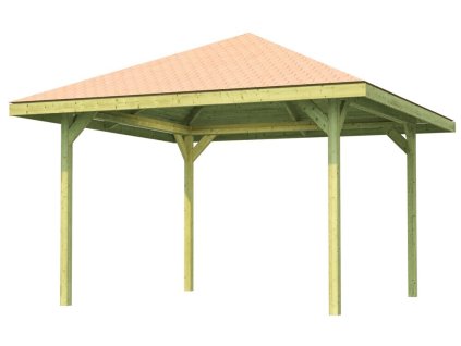 WEKA Dřevěný zahradní altán 651 (380 x 380 x 299 cm)