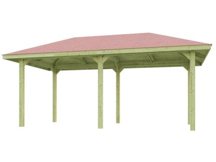 Dřevěný zahradní altán 651 (584 x 333 x 291 cm)