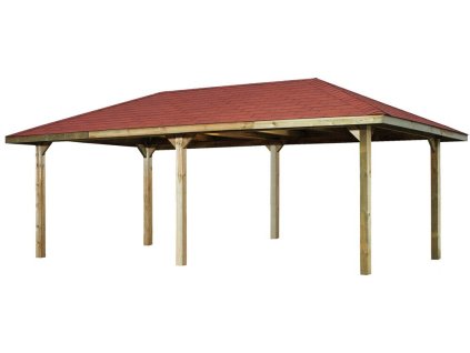 WEKA Dřevěný zahradní altán 651 (678 x 380 x 306 cm)