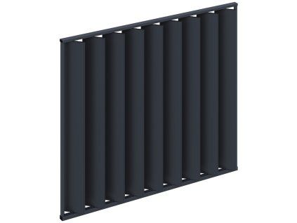 3m wide vertical tilting aluminum panel anthracite open 3