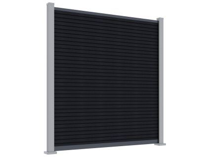 dark grey 160mmx20mm 1920 75mm alu post top bottom rail 2