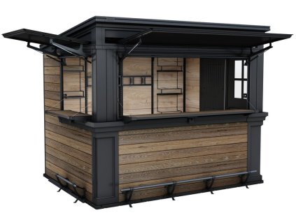 keter sep 2025 outdoorbar left view open with premium wallnut deco standalone render 01