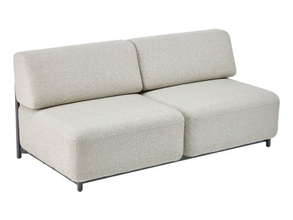 tribe 0107940 7820 lounge 2 sitzer anthrazit matt boucle beige object