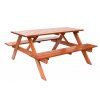 PIKNIK zahradní set dřevěný - 160 cm - lakovaný
