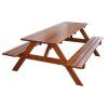 ROJA PIKNIK zahradní set dřevěný - 180 cm - lakovaný