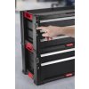17199301 2 3 drawers lock feature black red handle
