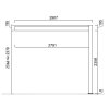 Bioklimatická pergola INTRO PLUS 4x3 m, hliník - do stěny