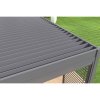 Bioklimatická pergola INTRO PLUS 4x3 m, hliník - do stěny