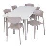TOOMAX ITALIA DINING plastový stůl - světle šedá