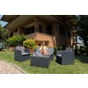 DIANA 4 SEATER zahradní plastový set - grafit