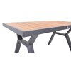ROTTERDAM jídelní hliníkový stůl 138x80 cm