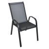 ROJA Zahradní křeslo SOFIE kovové - černá textilie