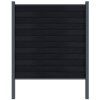 dark grey 157mmx20mm 2400 75mm alu post top bottom rail 1