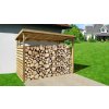 WEKA Dřevěný dřevník 663 (310 x 130 x 204 cm)