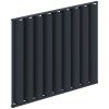 3m wide vertical tilting aluminum panel anthracite open 3
