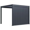 3m wide vertical tilting aluminum panel anthracite close 1