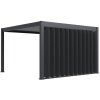 wide vertical tilting aluminum panel anthracite open 1