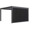 wide vertical tilting aluminum panel anthracite open 1